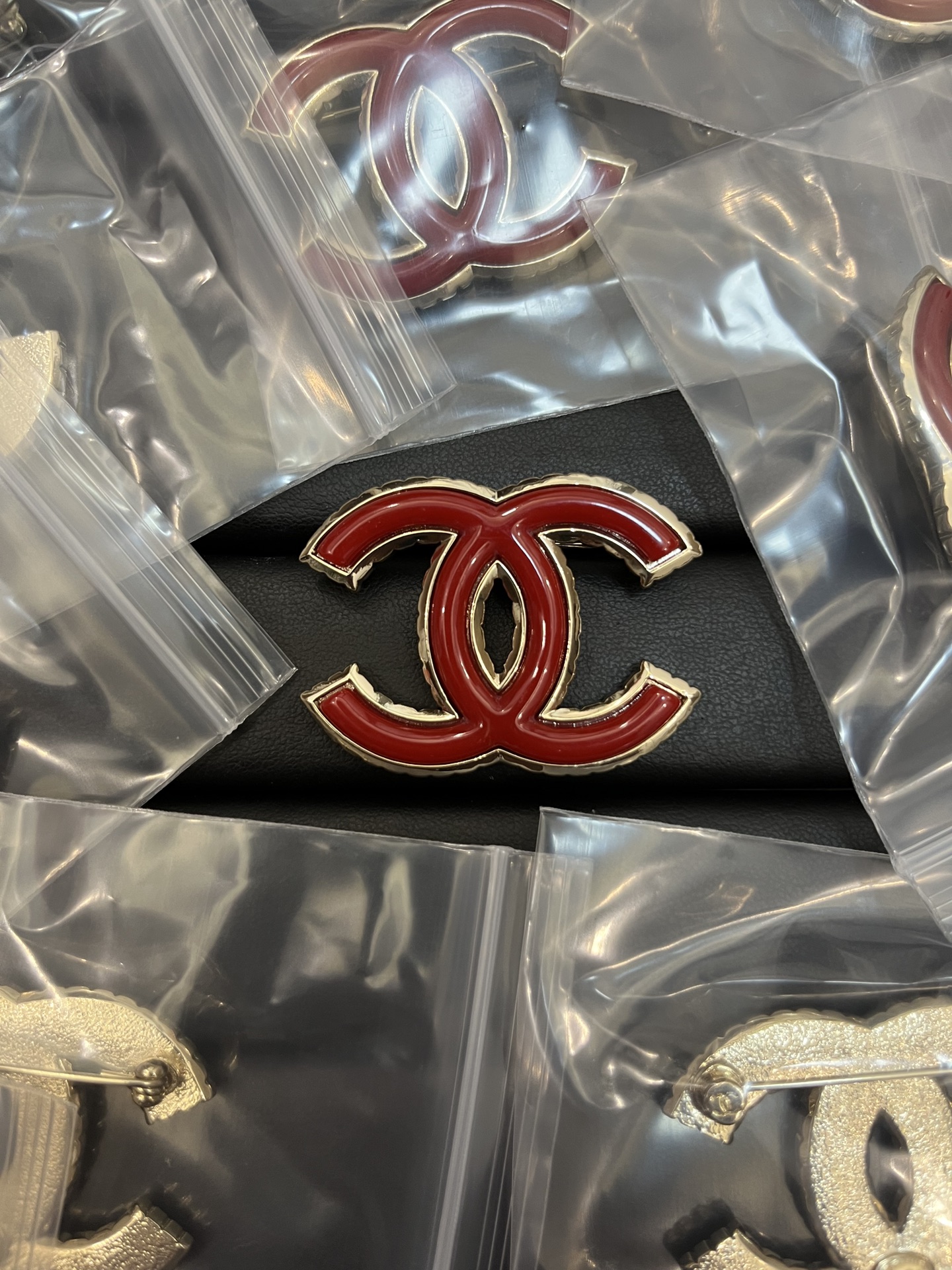 replica Chanel Red Brooch - H Lin Jewelry