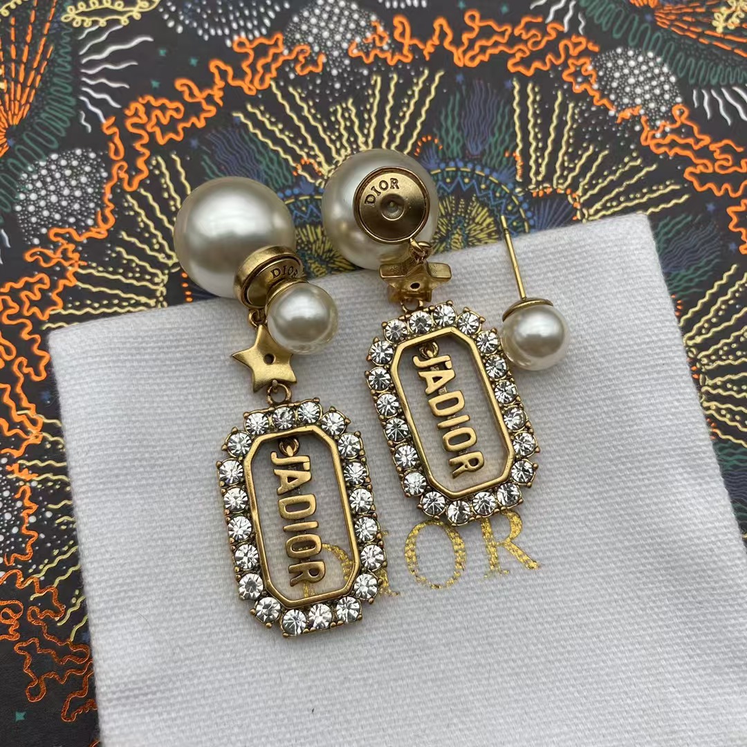 replica Dior JADIOR Drop Pearl Earrings - H Lin Jewelry