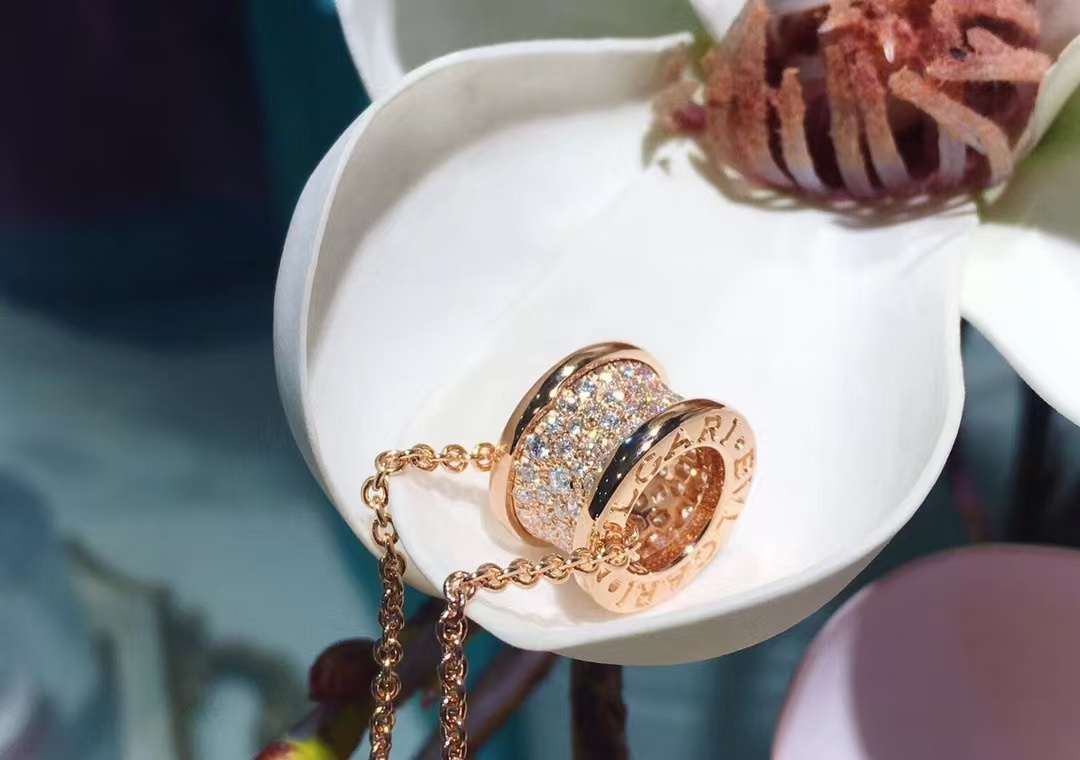 replica Bvlgari B.zero1 Necklace - Full Diamond - H Lin Jewelry