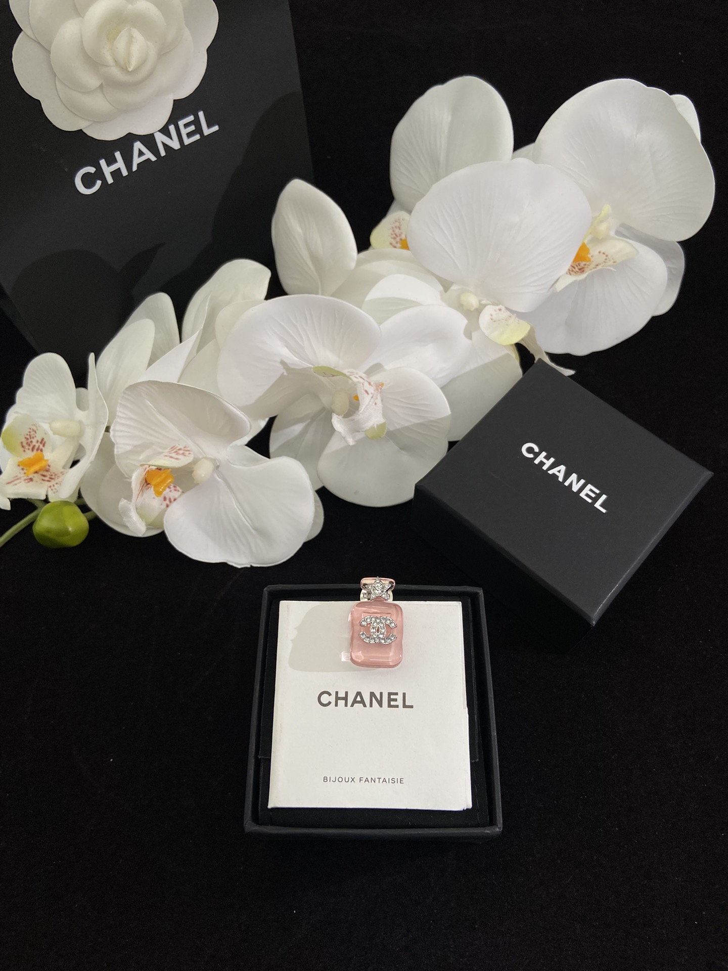 replica Chanel Pink Jelly Perfume Bottle Brooch - H Lin Jewelry
