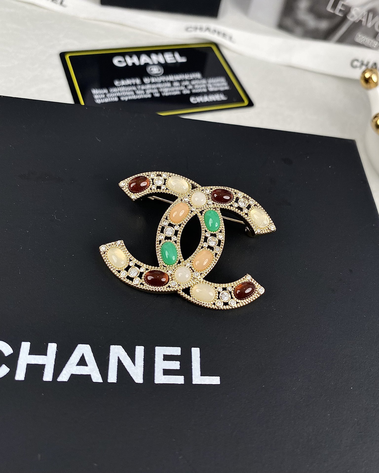 replica Vintage Chanel Multigem Brooch - H Lin Jewelry