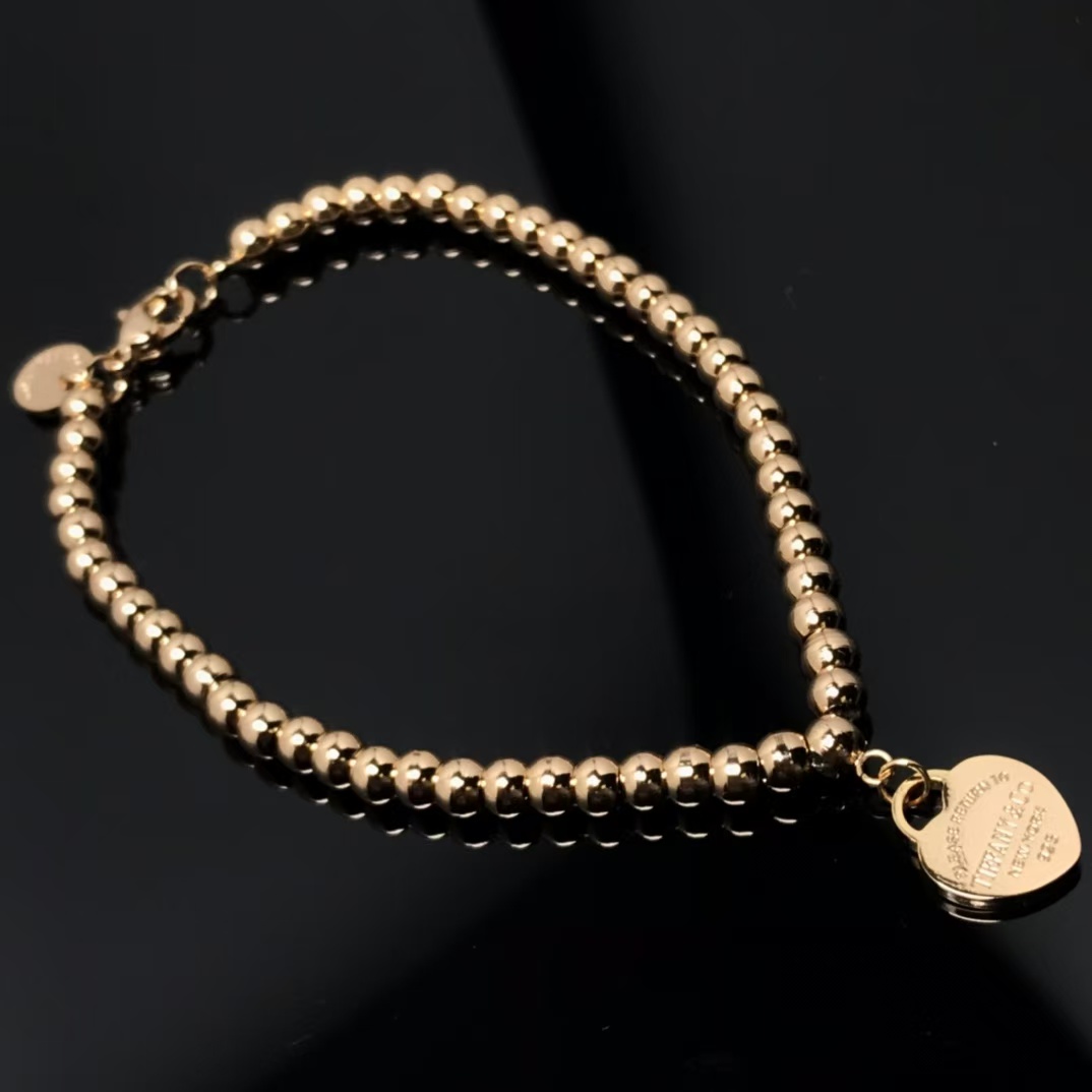 replica Tiffany Heart Tag Bead Bracelet - H Lin Jewelry