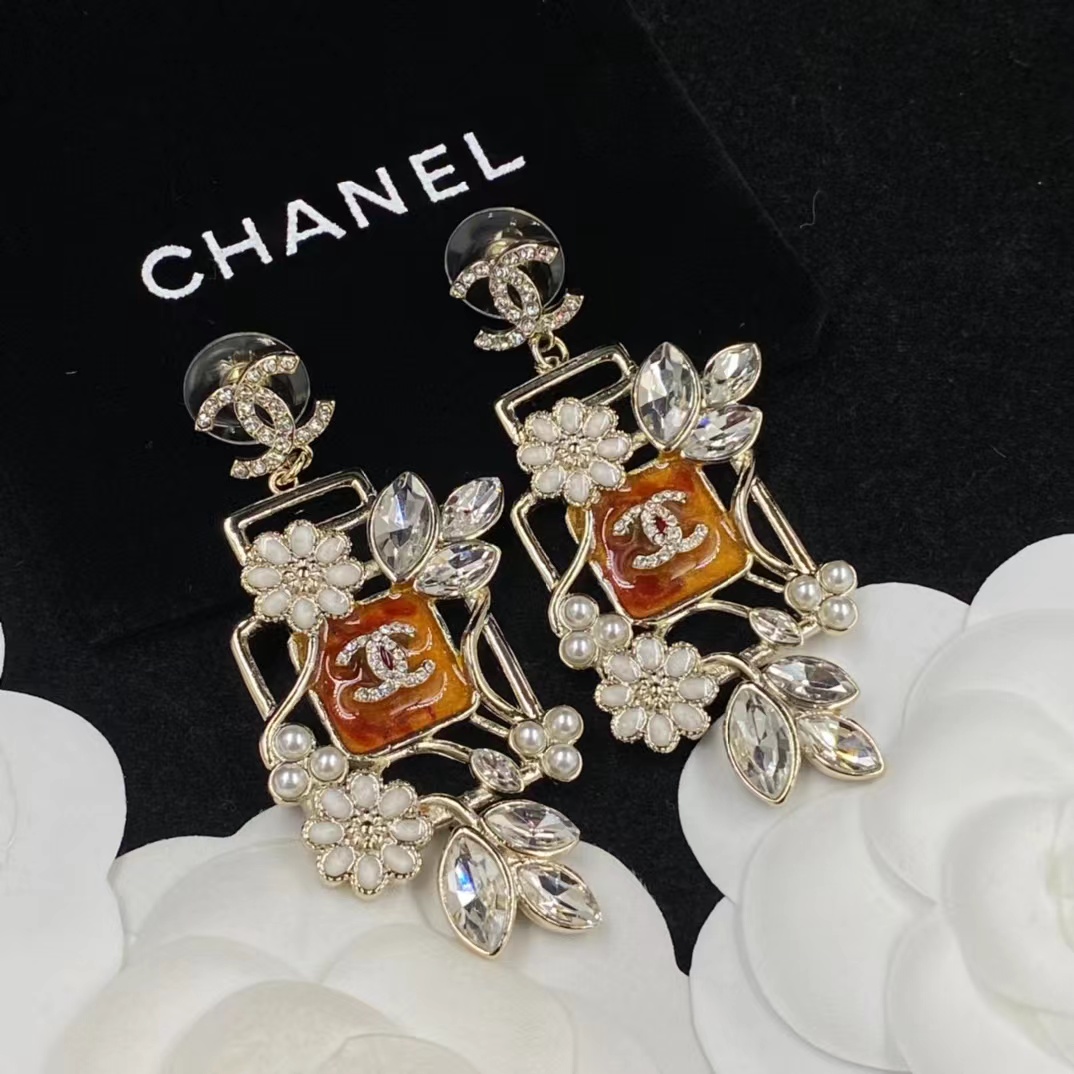 replica Chanel Vintage Blooming Flowers Earrings - H Lin Jewelry
