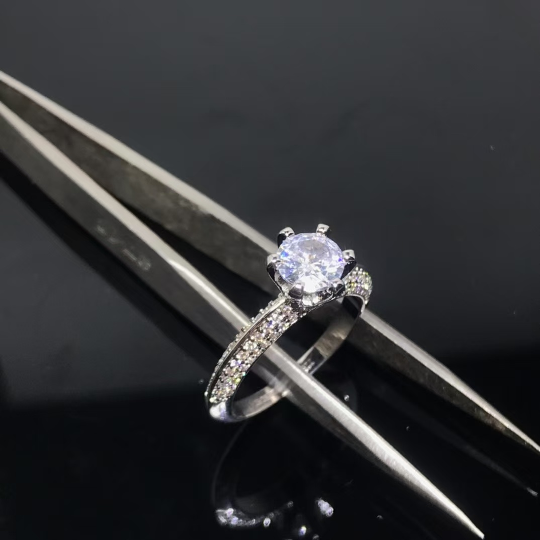 replica Tiffany Classic Single Diamond Ring - H Lin Jewelry