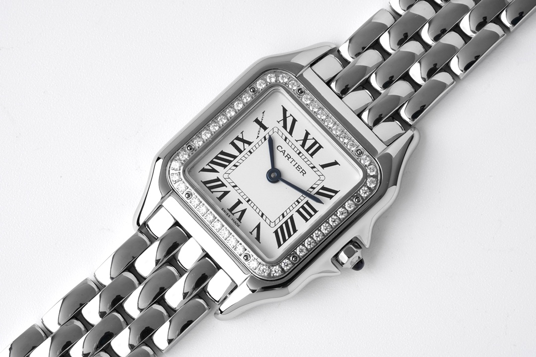 replica Cartier Silver Panthère de Watch - Medium 27*37MM - H Lin Jewelry