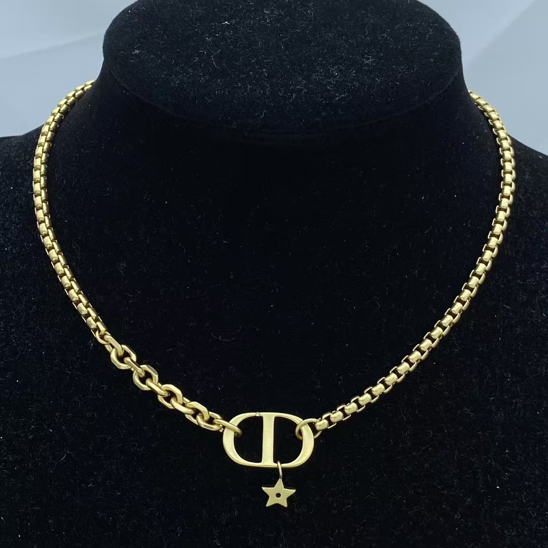 replica Dior CD Pendant Star Charm Necklace - H Lin Jewelry