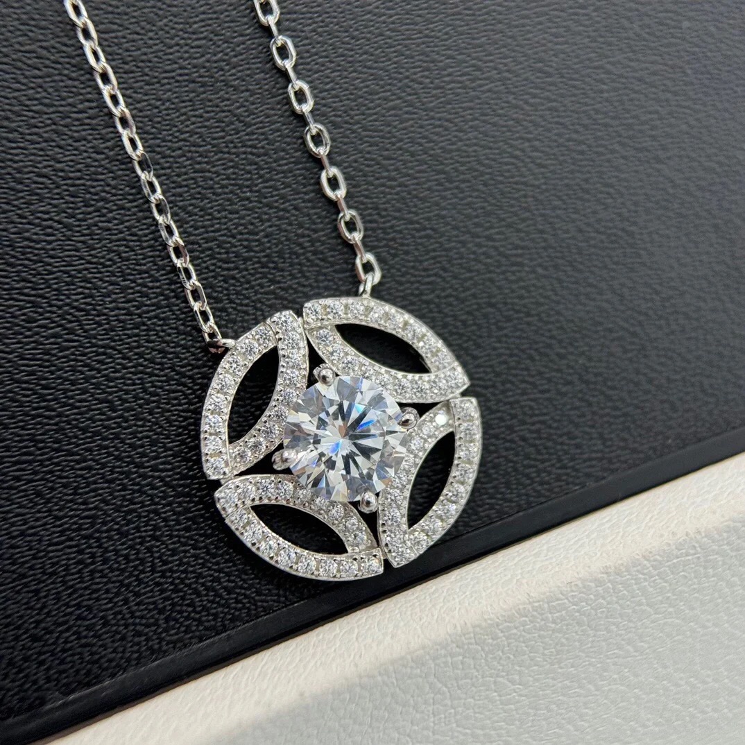 replica Cartier Hollow Round Pendant Necklace - H Lin Jewelry