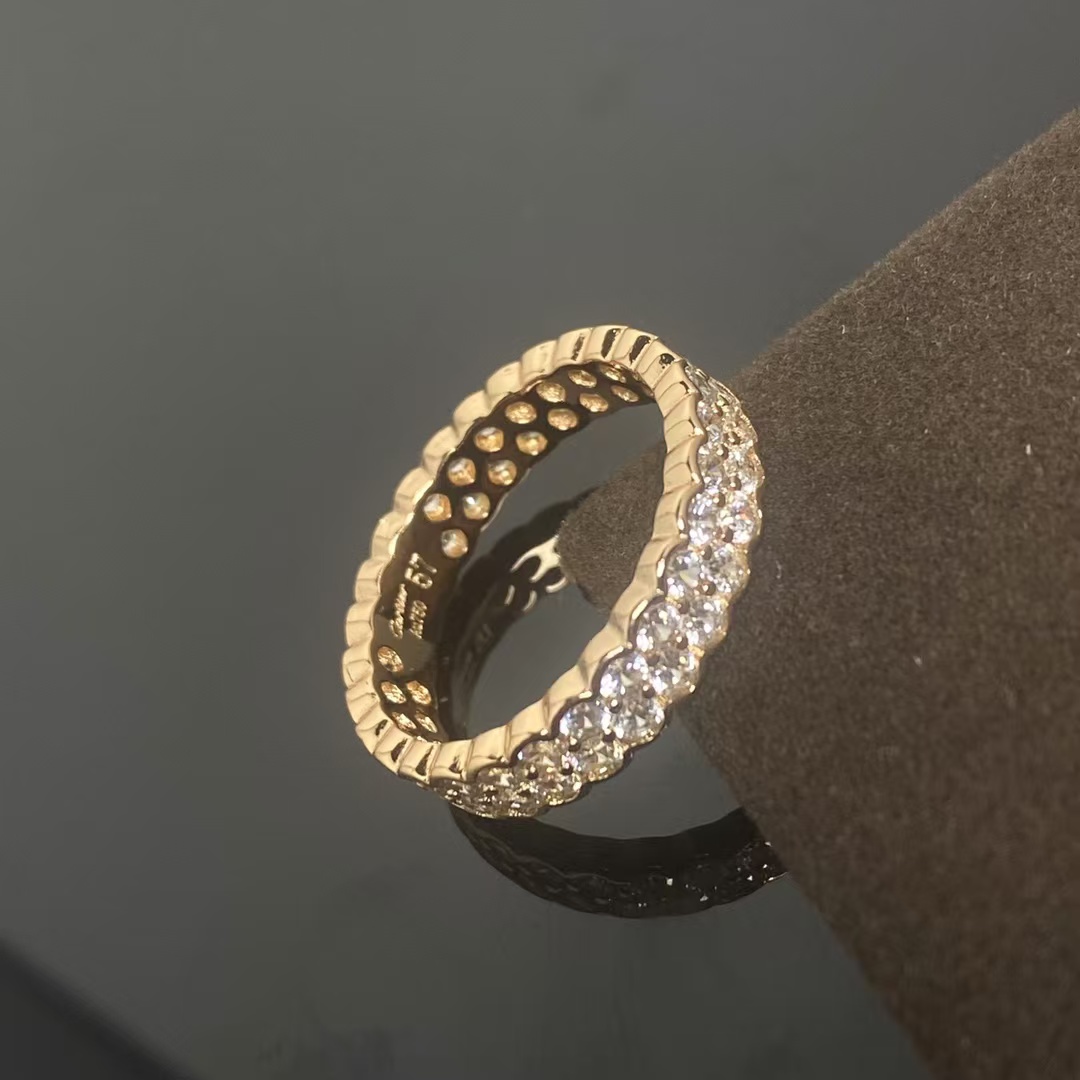 replica Cartier Diamond Paved Ring - Wide - H Lin Jewelry