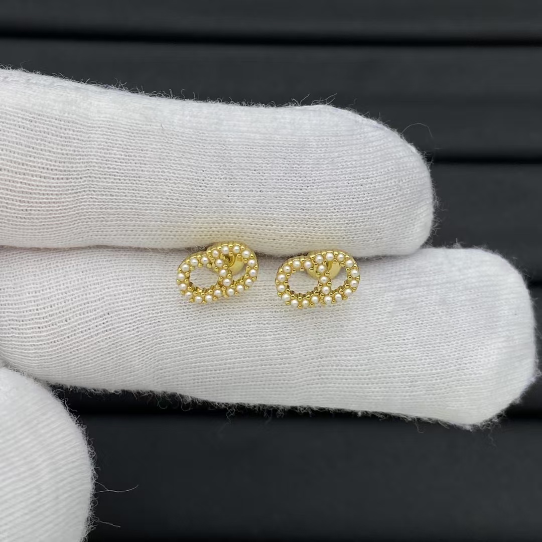 replica Dior CD Stud Earrings - H Lin Jewelry