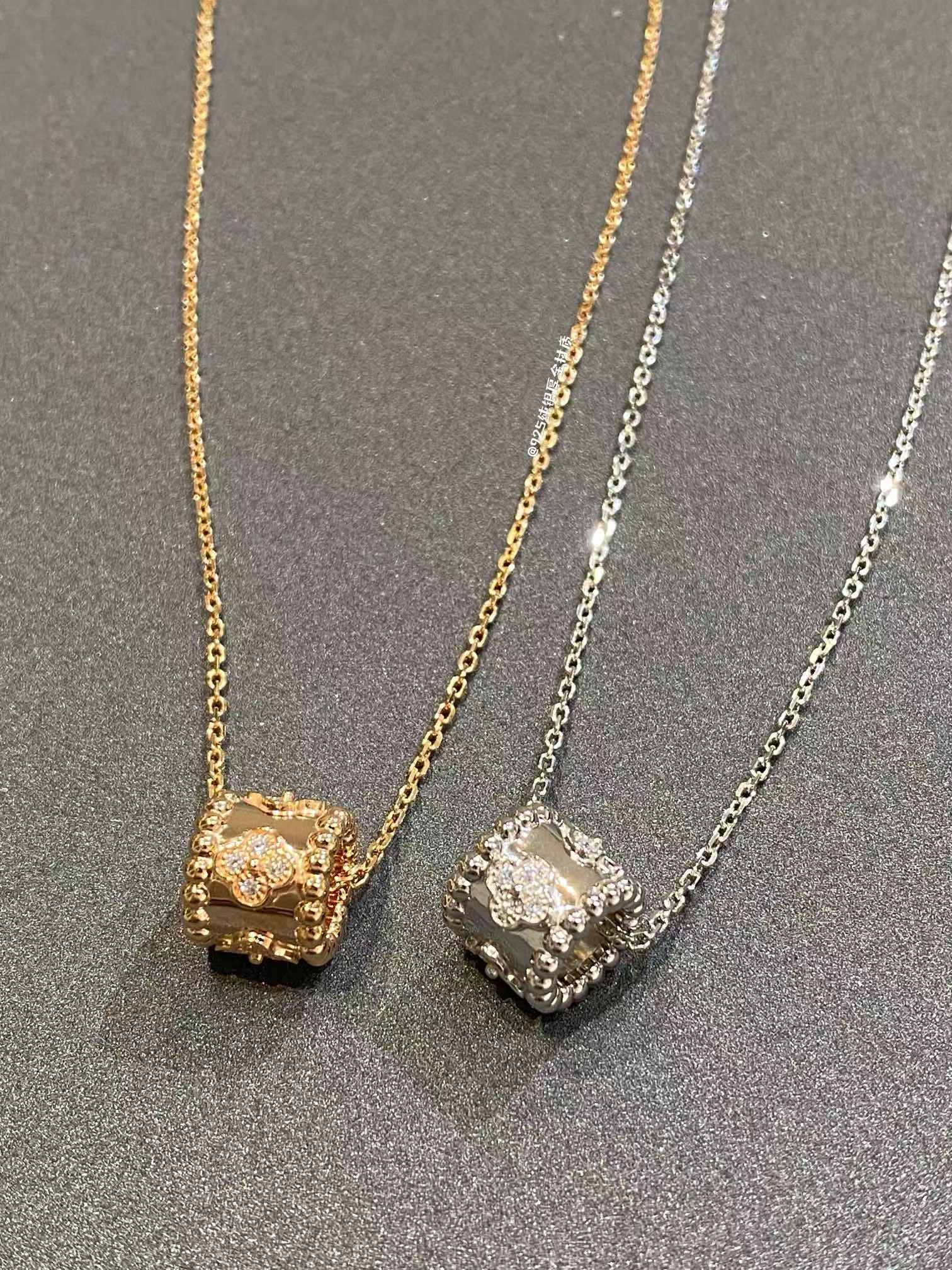 replica Van Cleef & Arpels Perlee Clovers Pendant Necklace - H Lin Jewelry