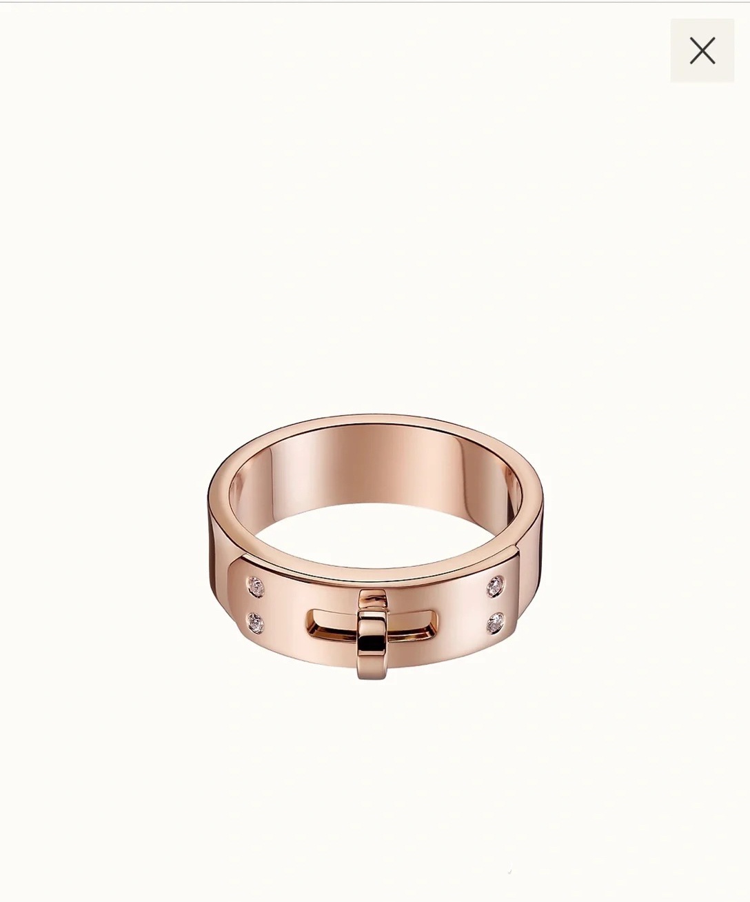 replica Hermes Rose Gold Kerry Ring - H Lin Jewelry