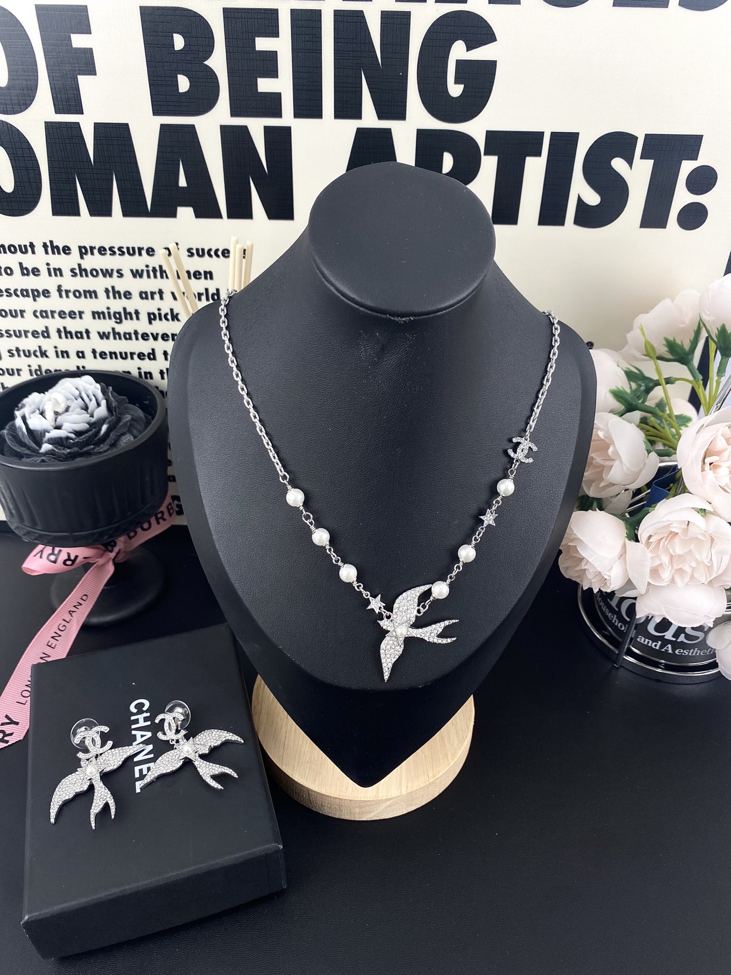 replica Chanel Spring-Summer 2025 Fly Bird Pearl Necklace - H Lin Jewelry