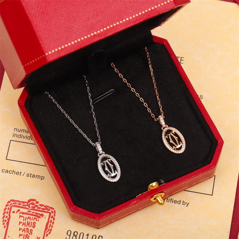 replica Cartier Oval Pendant Necklace - H Lin Jewelry