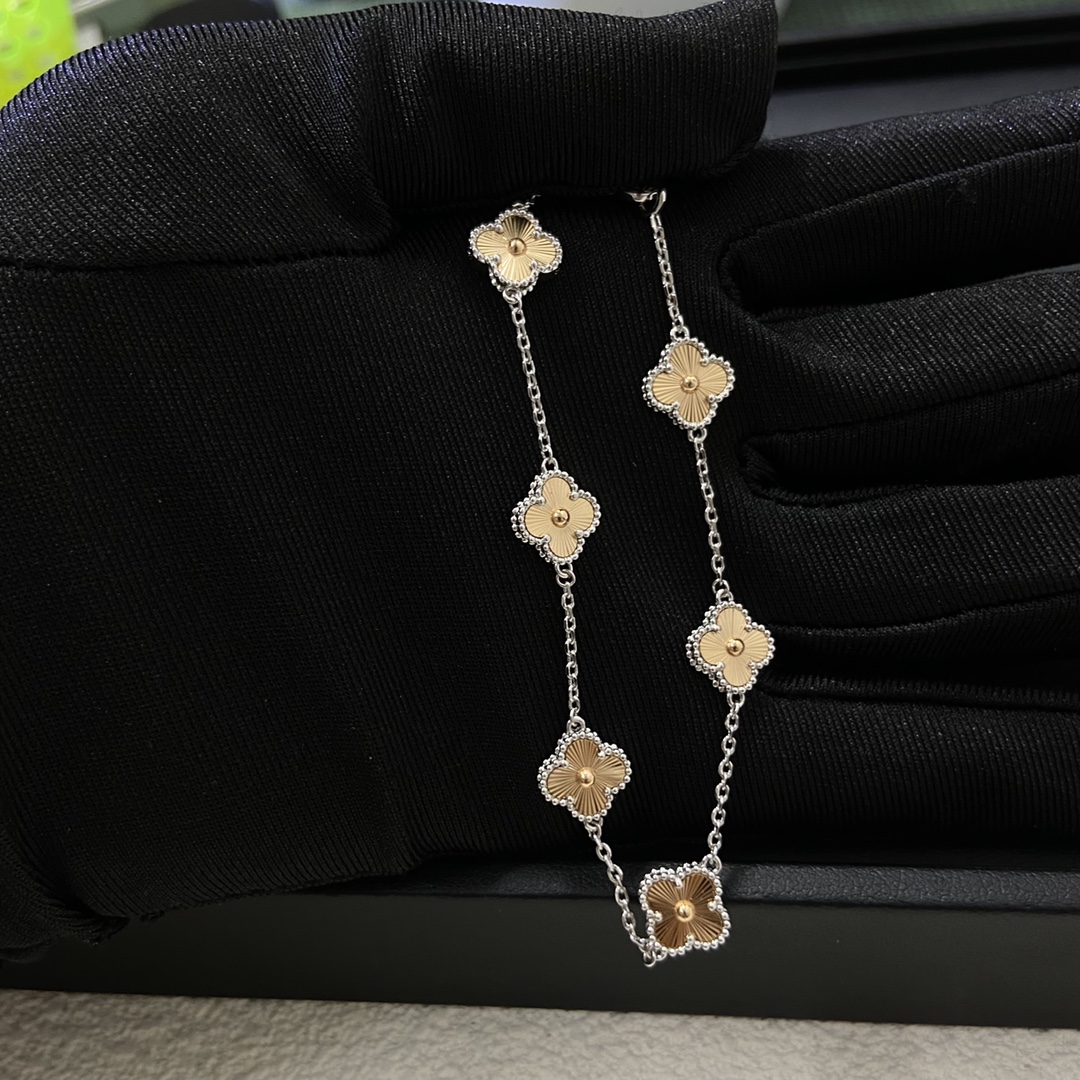replica Van Cleef & Arpels Sweet Alhambra Six Clover Bracelet 6 Motifs - H Lin Jewelry