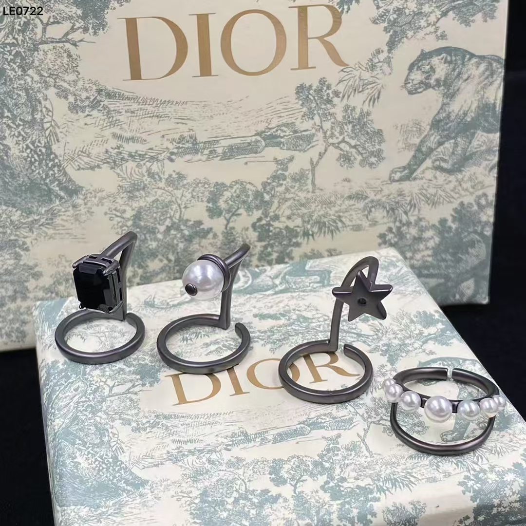 replica Dior Funny Knuckle Rings - 4 Pieces - H Lin Jewelry