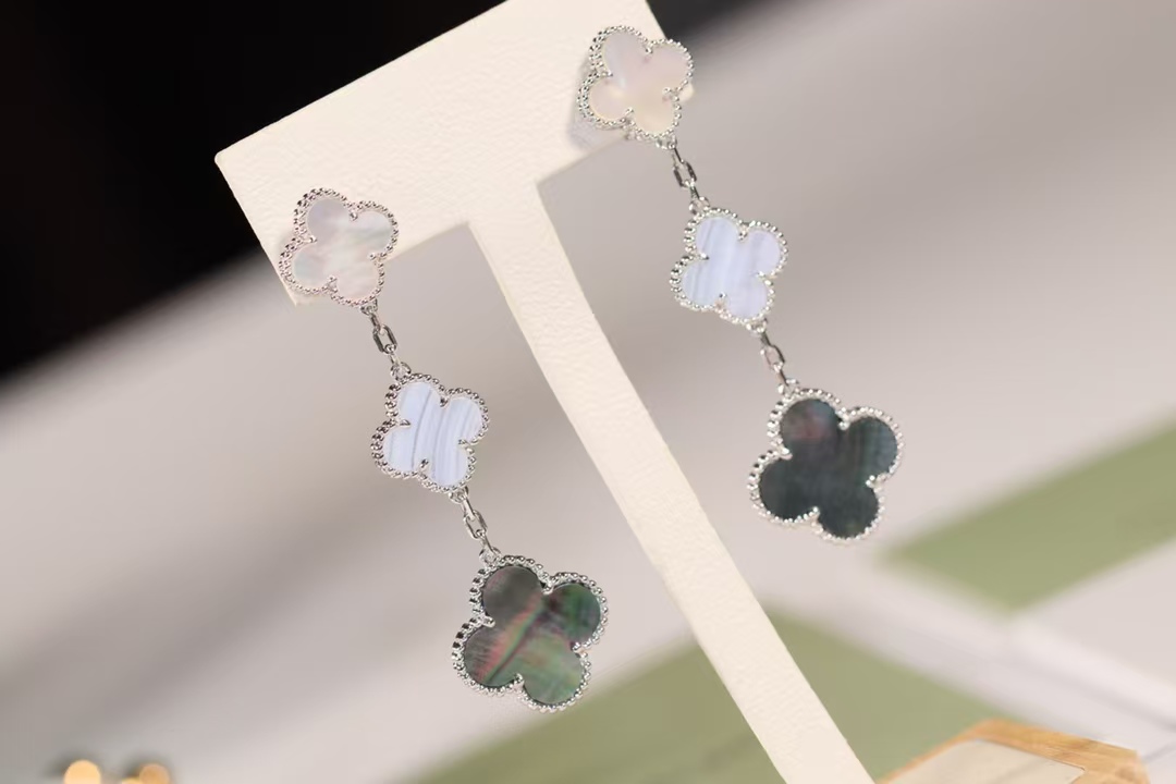 replica Van Cleef & Arpels Magic Alhambra Earrings 3 Motifs - H Lin Jewelry