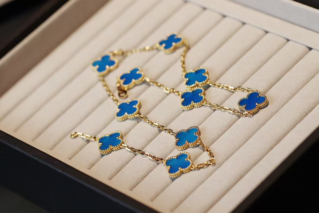 replica Van Cleef & Arpels Vintage Alhambra Necklace, 10 Motifs - H Lin Jewelry
