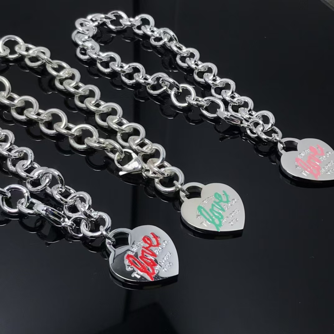 replica Tiffany Heart Tag Charm Chain Bracelet - H Lin Jewelry