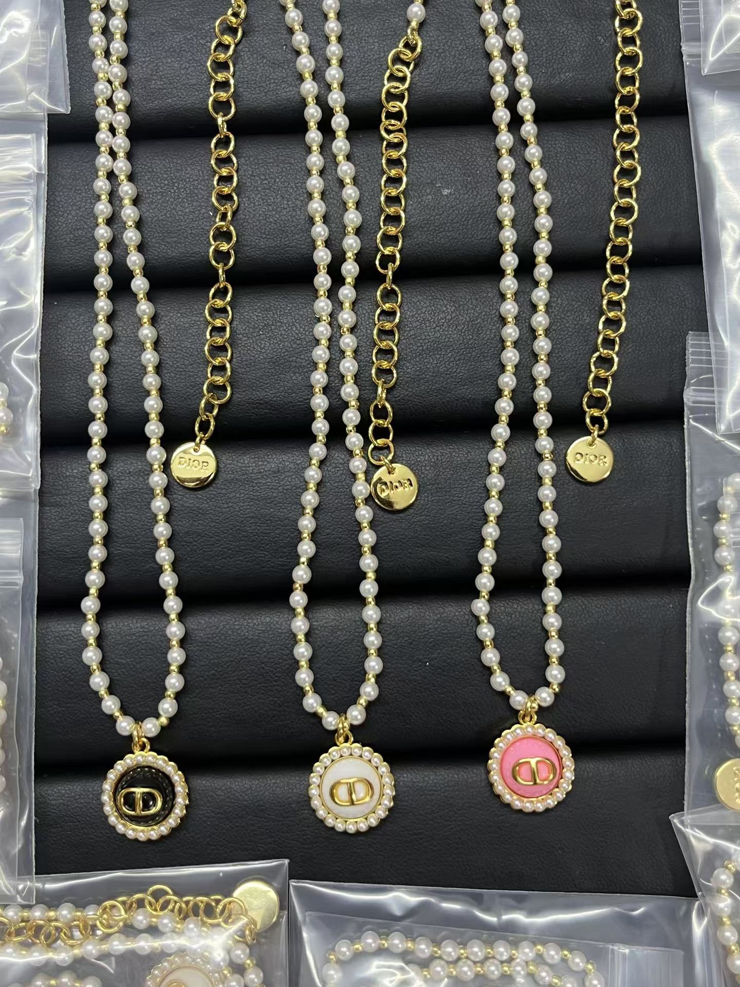 replica Dior CD Pendant Pearl Necklace - H Lin Jewelry