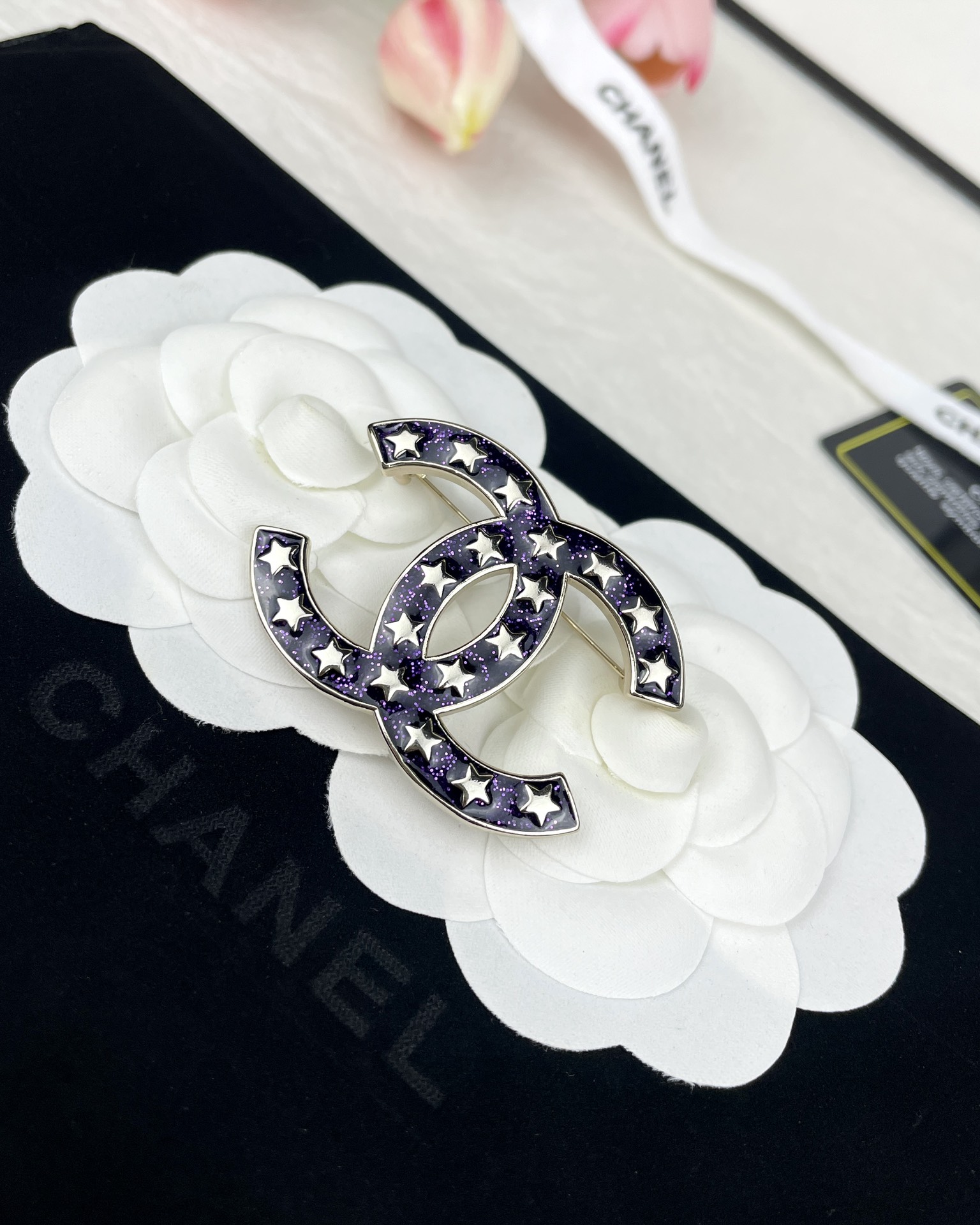 replica Chanel Star Enamel Coco Brooch - H Lin Jewelry
