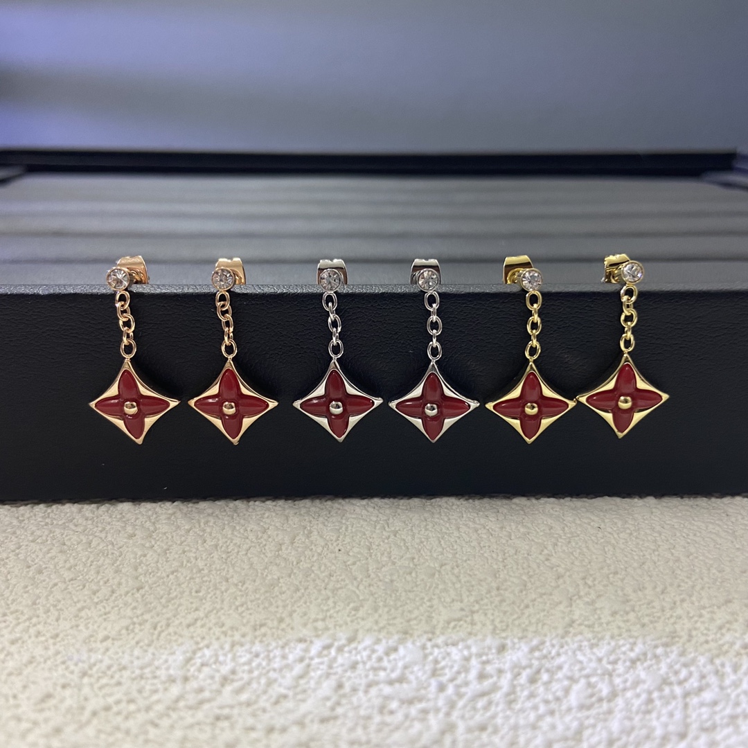 replica Louis Vuitton Color Blossom Star Drop Earrings - H Lin Jewelry