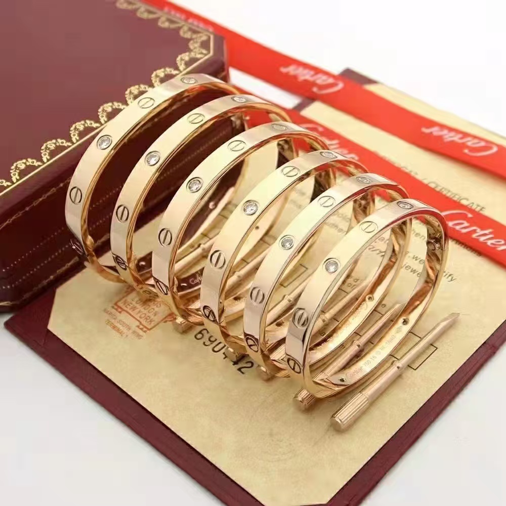 replica Cartier LOVE Bracelet Bangle, NO.16~NO.21 - H Lin Jewelry