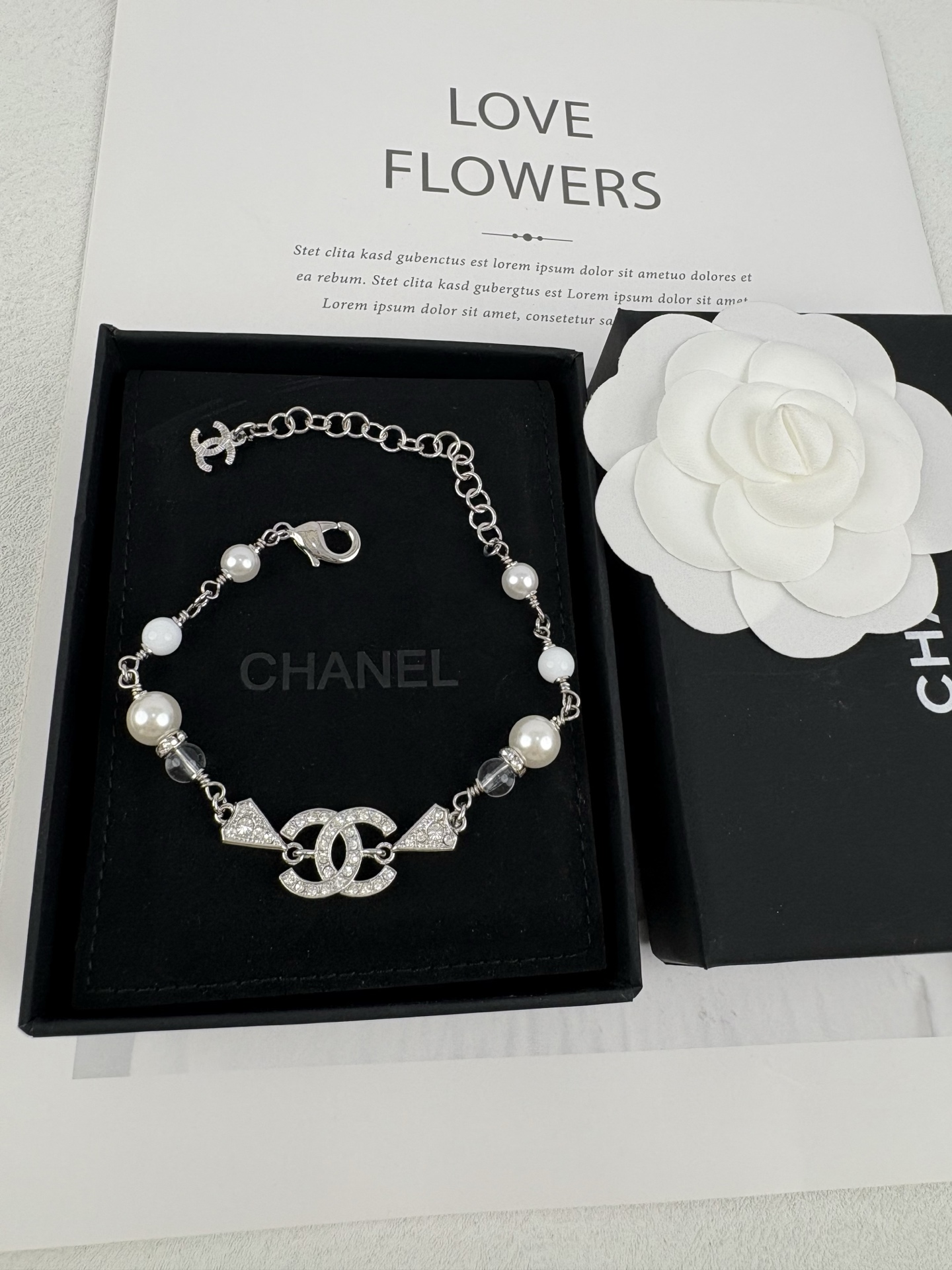 replica Chanel Diamond Paved Triangle Bracelet - H Lin Jewelry