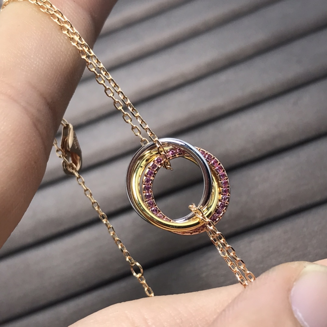 replica Cartier Diamond Trinity Chain Bracelet - H Lin Jewelry