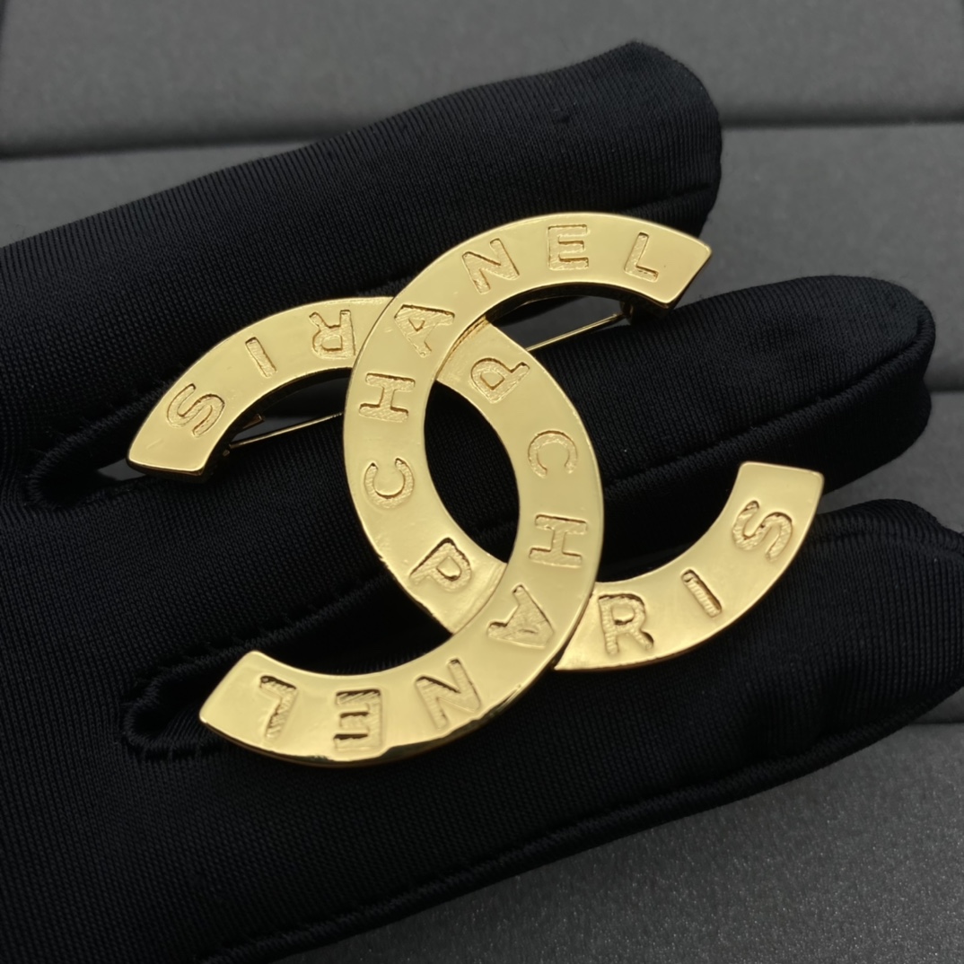 replica Chanel Debossed Monogram Brooch Earrings - H Lin Jewelry
