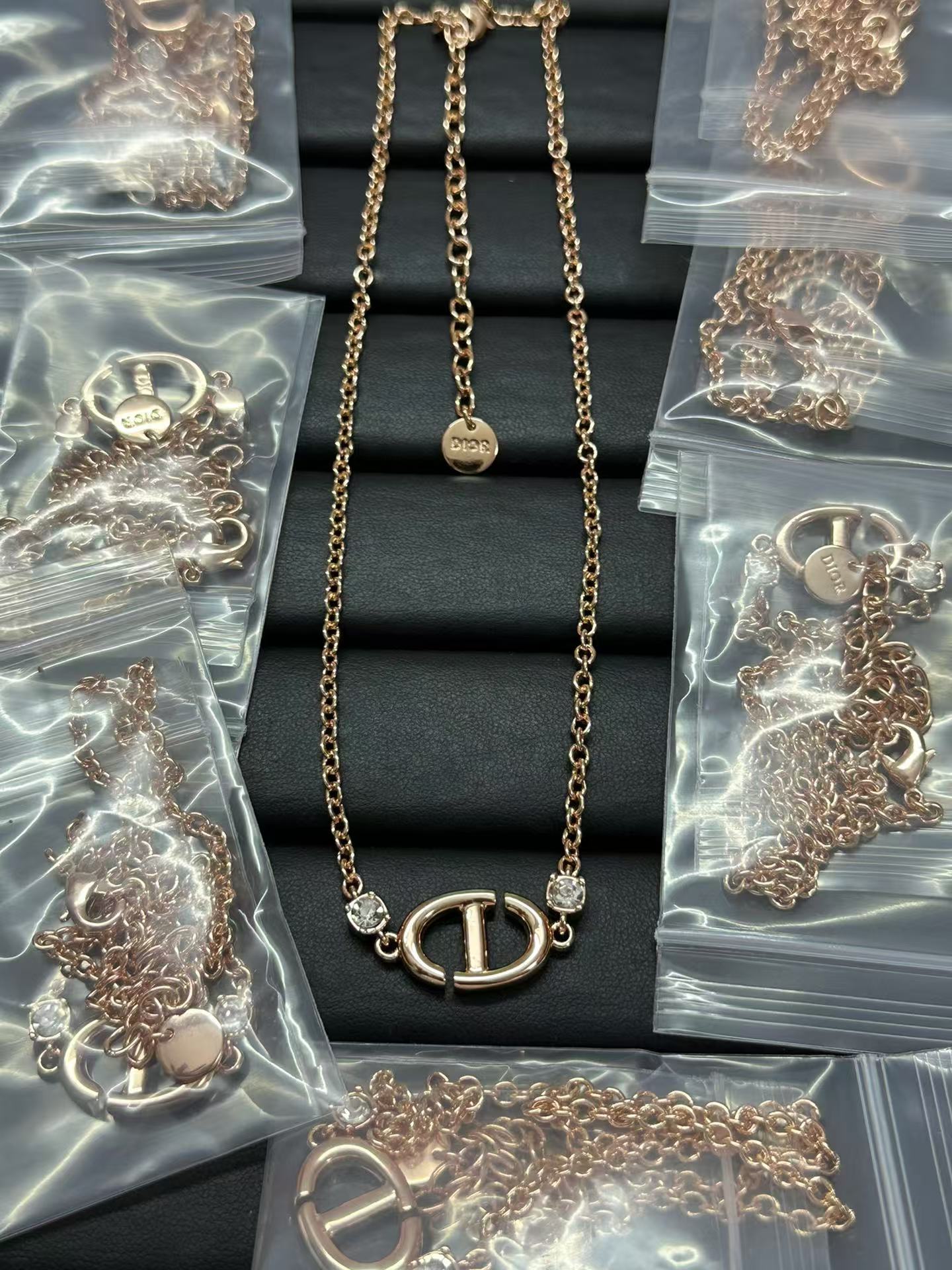 replica Dior CD Navy Necklace - H Lin Jewelry