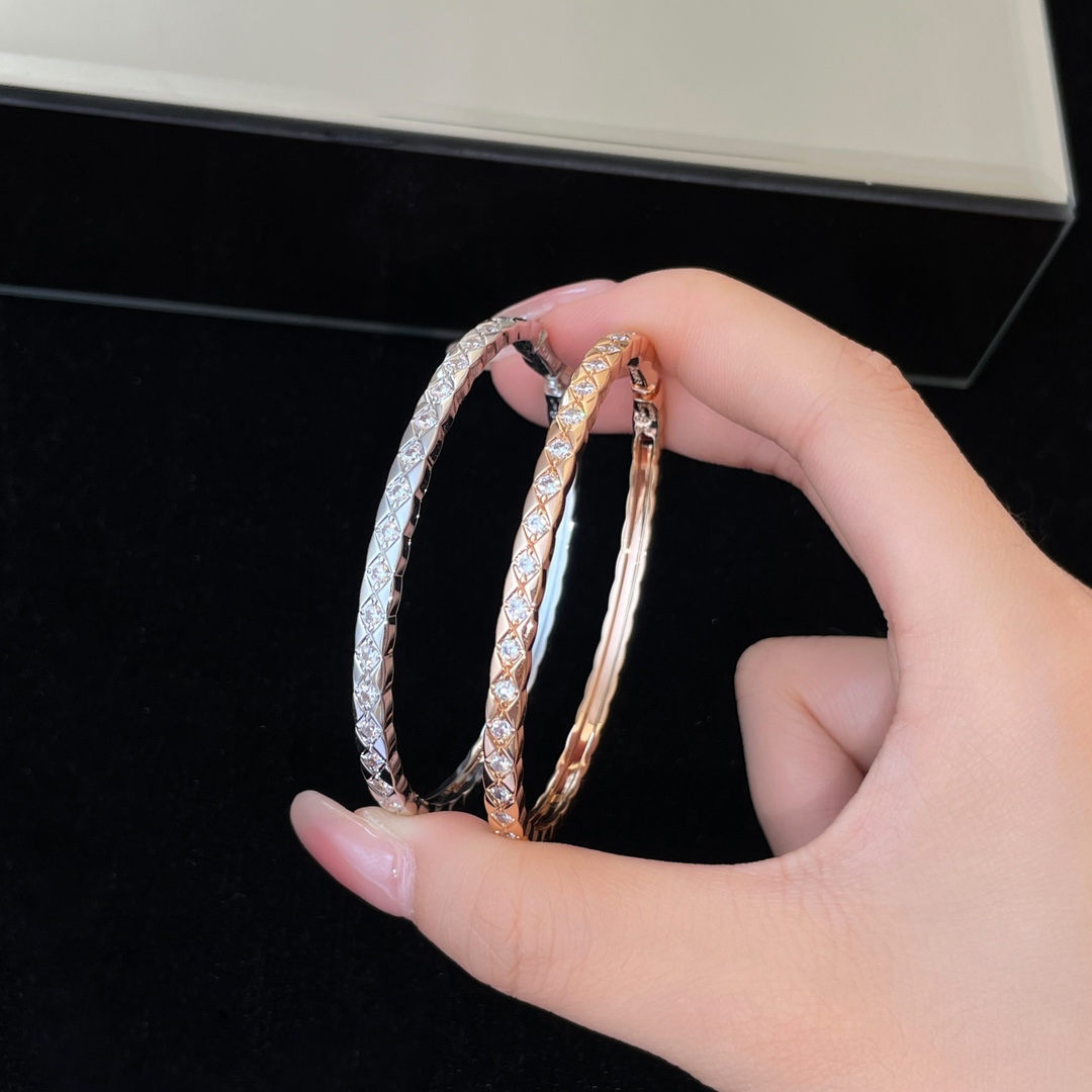 replica Chanel Diamond Coco Crush Mini Bracelet Bangle - 17CM - H Lin Jewelry