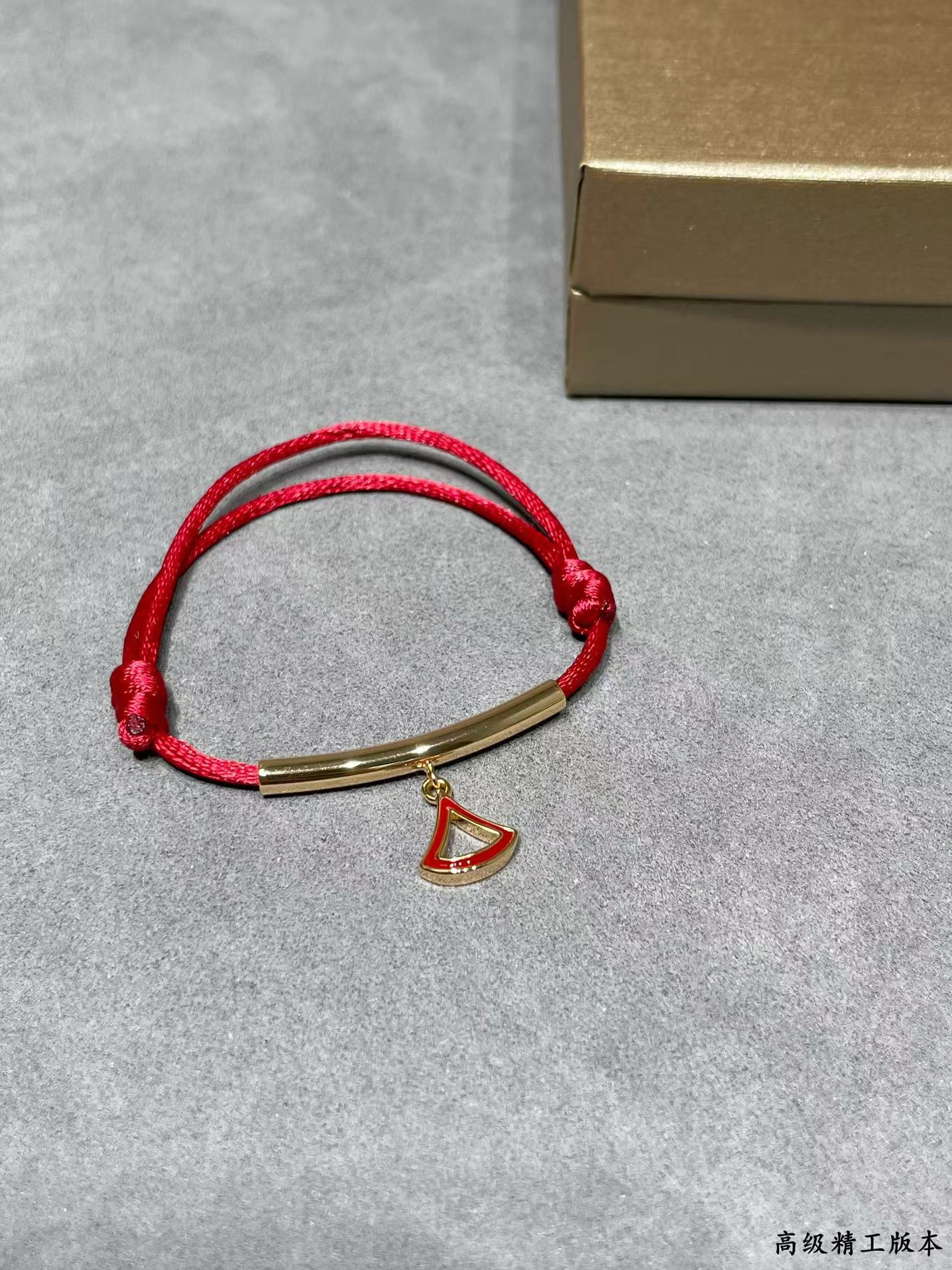 replica Bvlgari Lucky Red Rope Bracelet - H Lin Jewelry