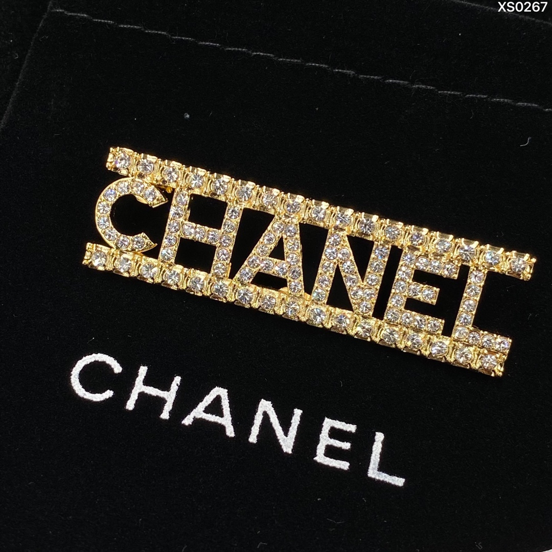 replica Chanel Monogram Letter Brooch - H Lin Jewelry