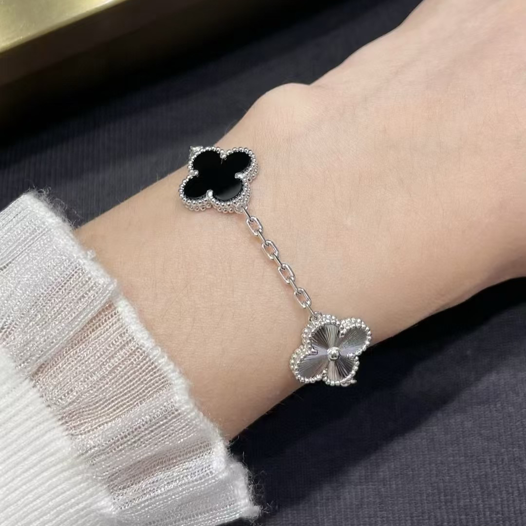 replica Van Cleef & Arpels Vintage Alhambra Bracelet 5 Motifs - H Lin Jewelry