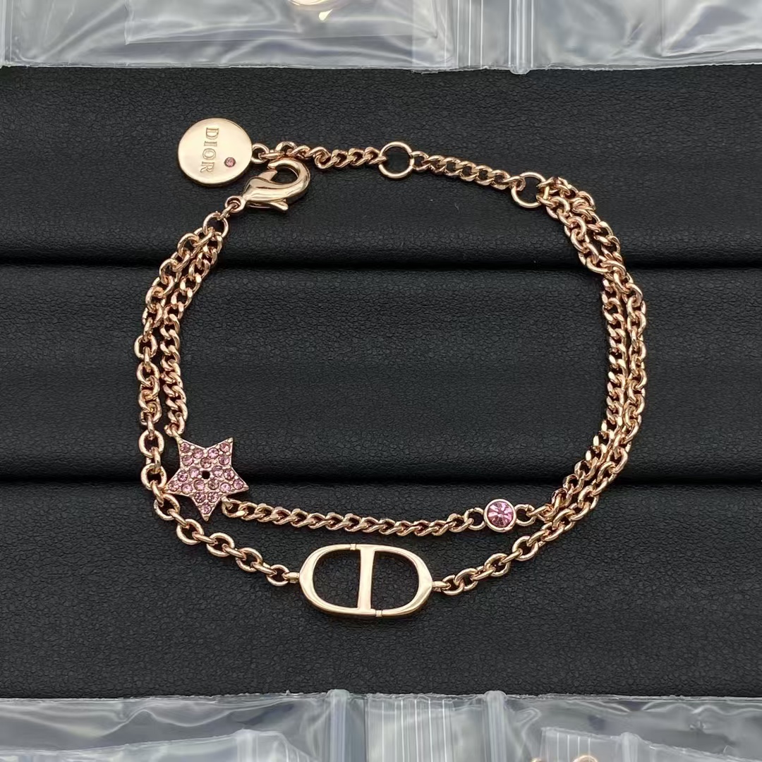 replica Dior Rose Gold Star Bracelet - H Lin Jewelry