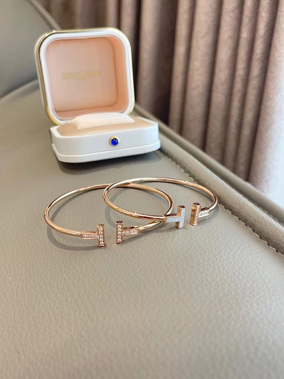 replica Tiffany Open Cuff Double T Bangle Bracelet - H Lin Jewelry