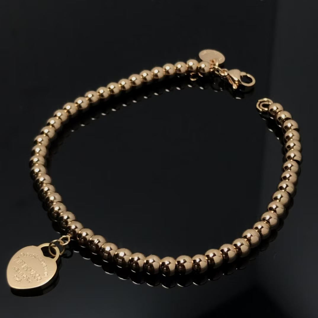 replica Tiffany Heart Tag Bead Bracelet - H Lin Jewelry