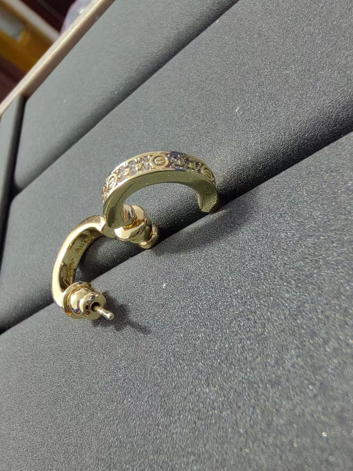 replica Cartier C Shape Earrings - H Lin Jewelry