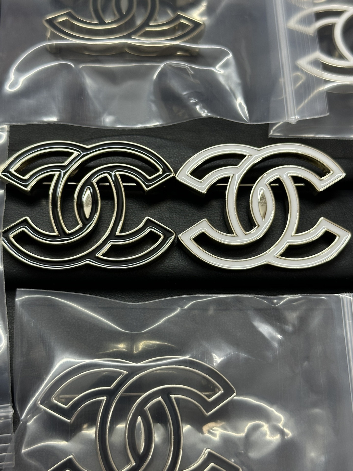 replica Chanel Hollow Enamel CC Brooch - H Lin Jewelry