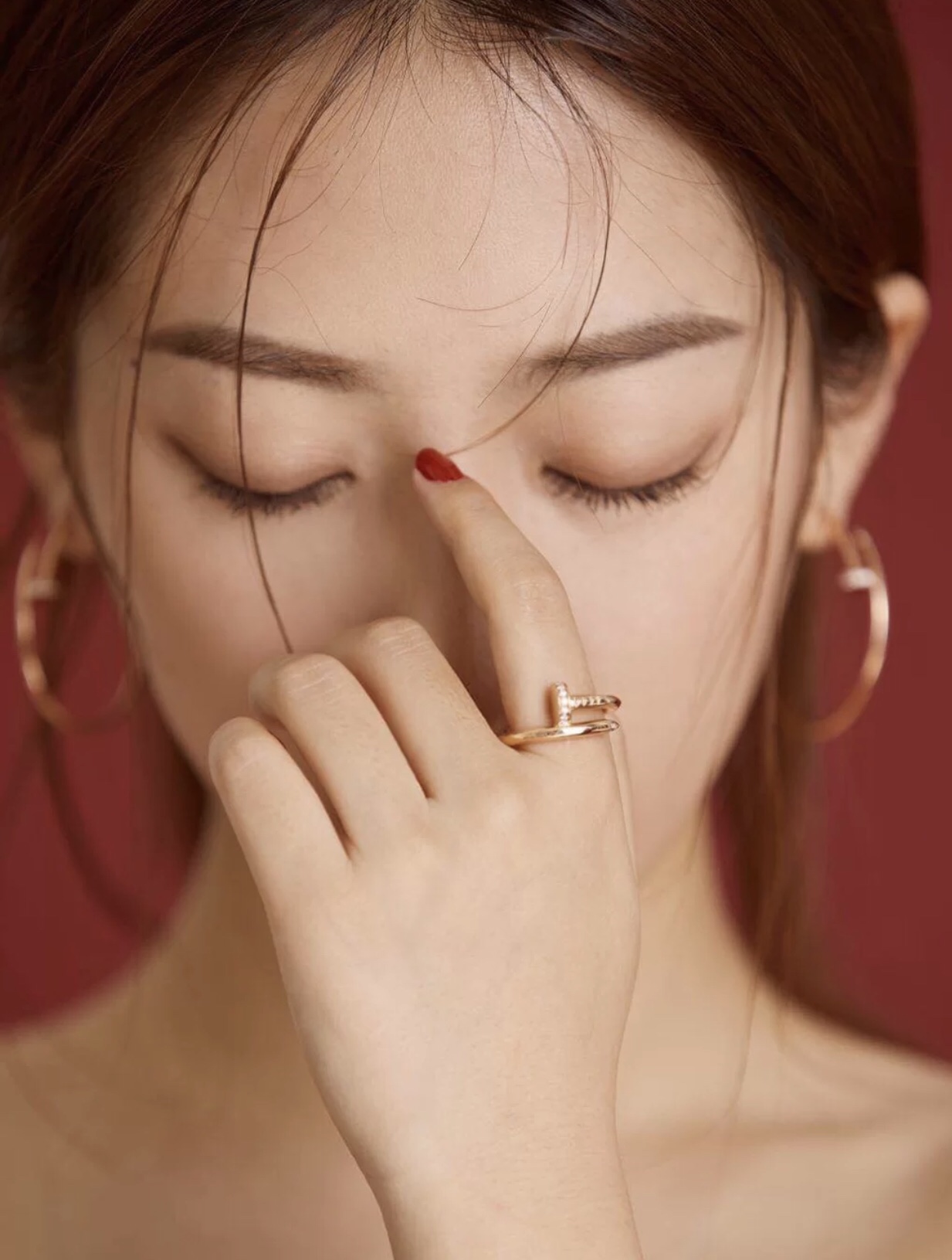 replica Cartier Juste un Clou Hoop Earrings Necklace Ring in Rose Gold - H Lin Jewelry