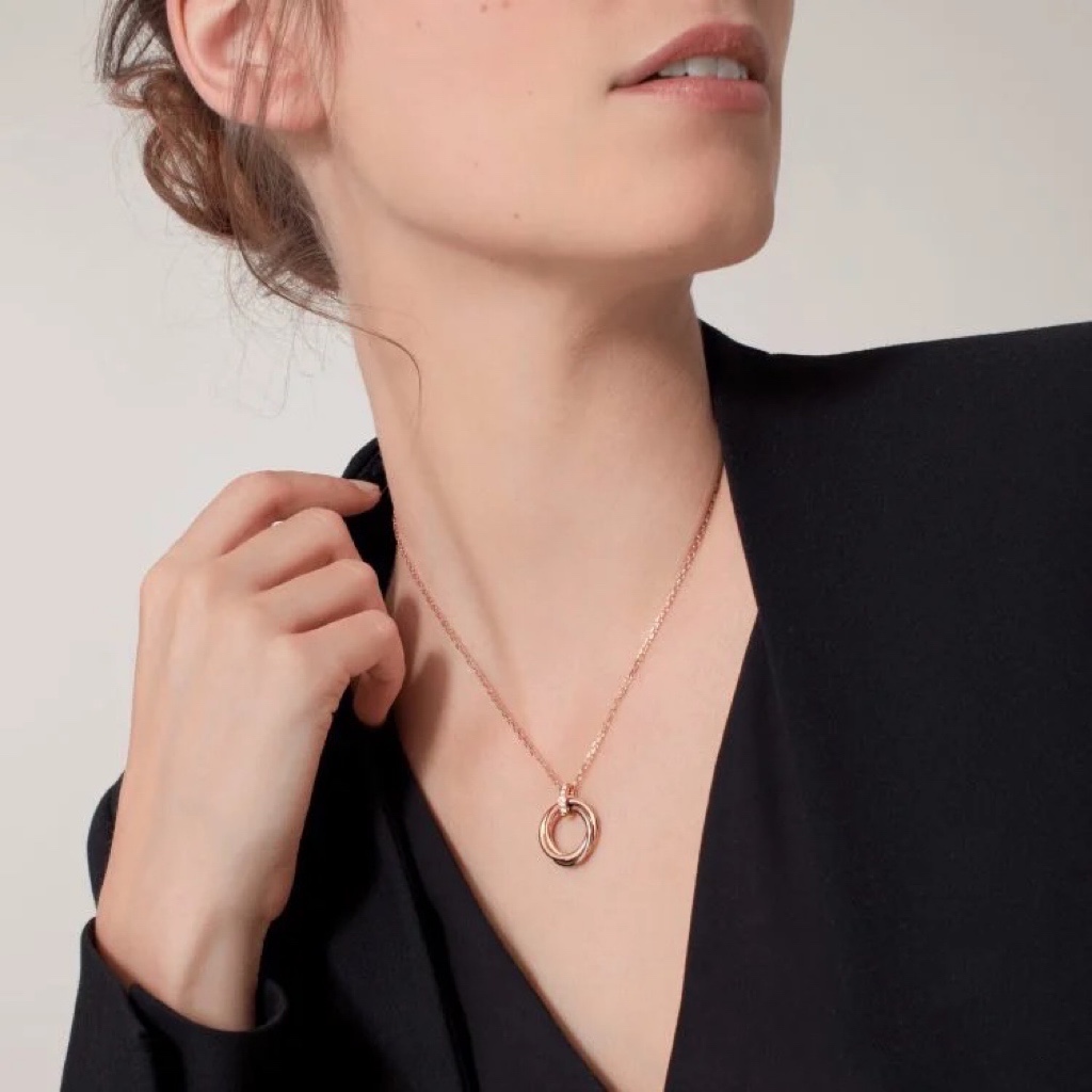 replica Cartier Mixed Three Metal Color Trinity Necklace - H Lin Jewelry