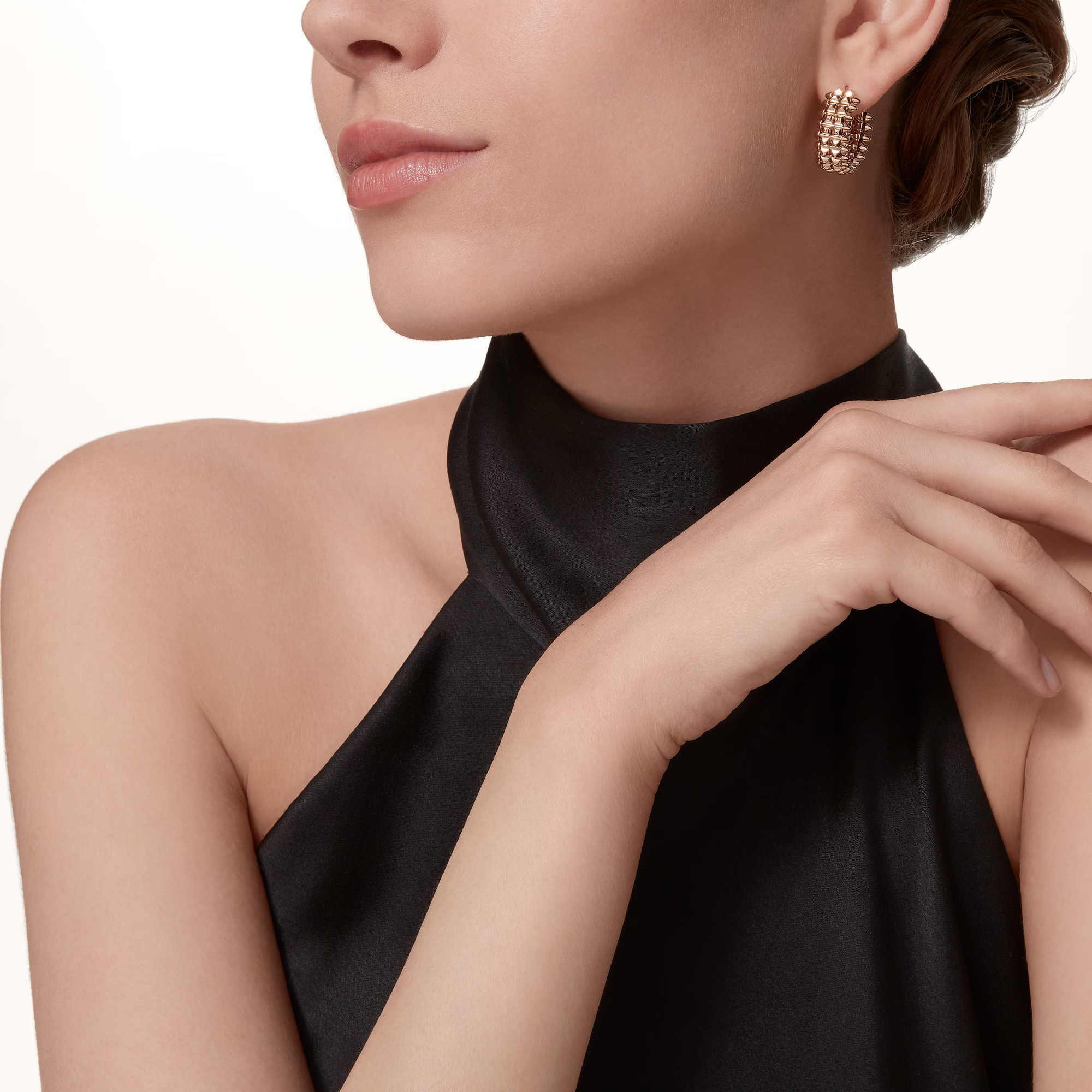 replica Cartier Clash de Cartier Hoop Earrings, Double Row - H Lin Jewelry