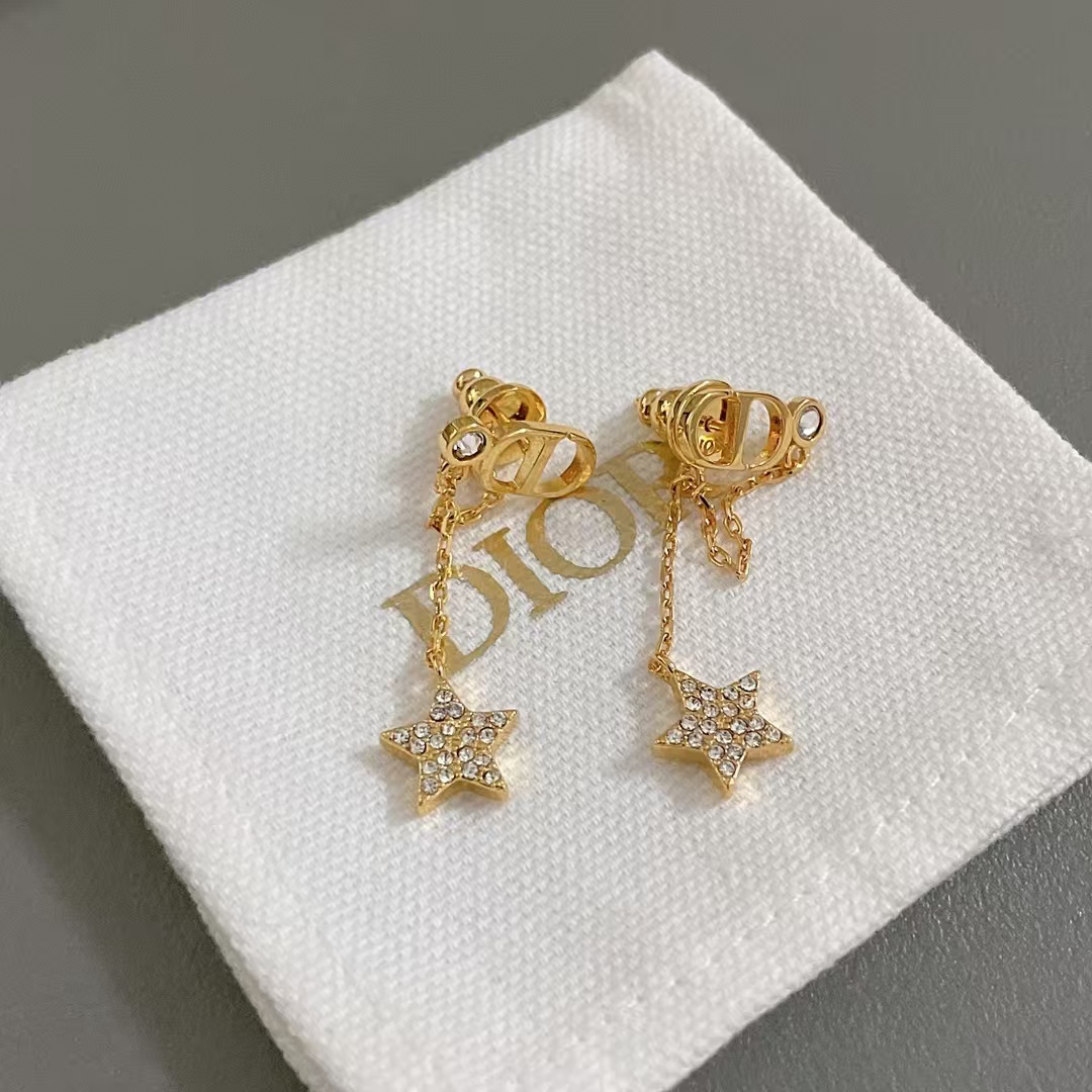 replica Dior Star Drop Earrings - H Lin Jewelry