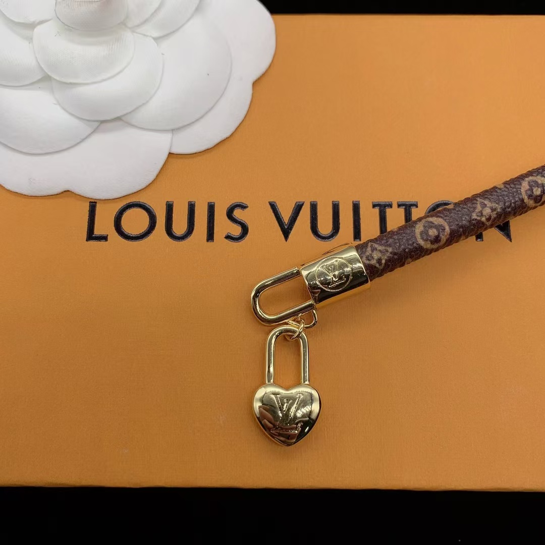 replica Louis Vuitton Heart Lock Charm Bracelet - H Lin Jewelry