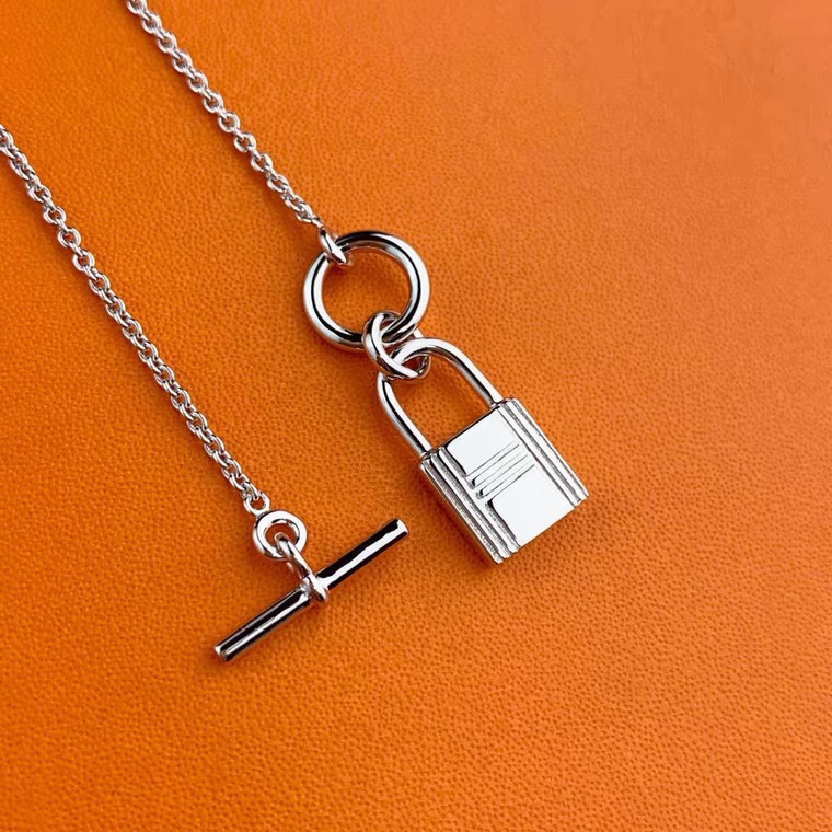 replica Hermes OT Clasp Lock Pendant Necklace - H Lin Jewelry