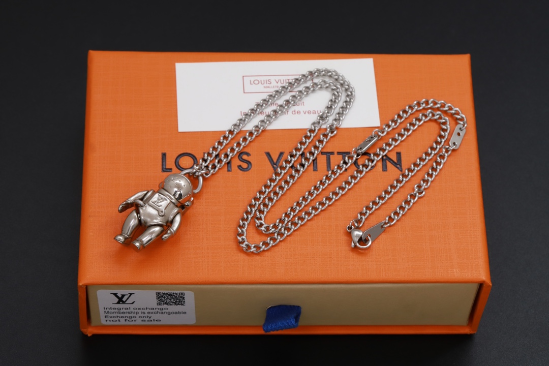 replica Louis Vuitton LV Galaxy Astronaut Necklace - H Lin Jewelry