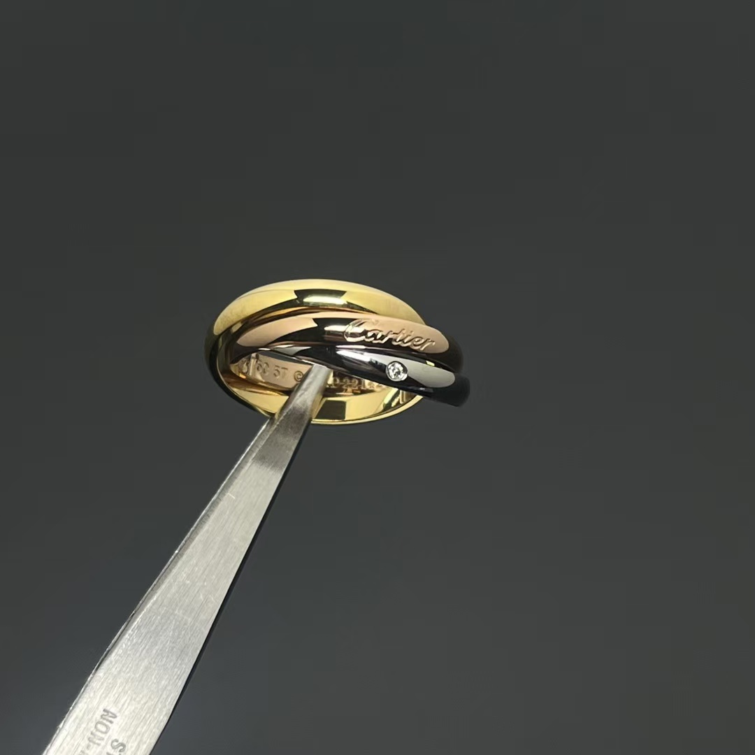 replica Cartier Trinity Ring - Paved Diamond - H Lin Jewelry