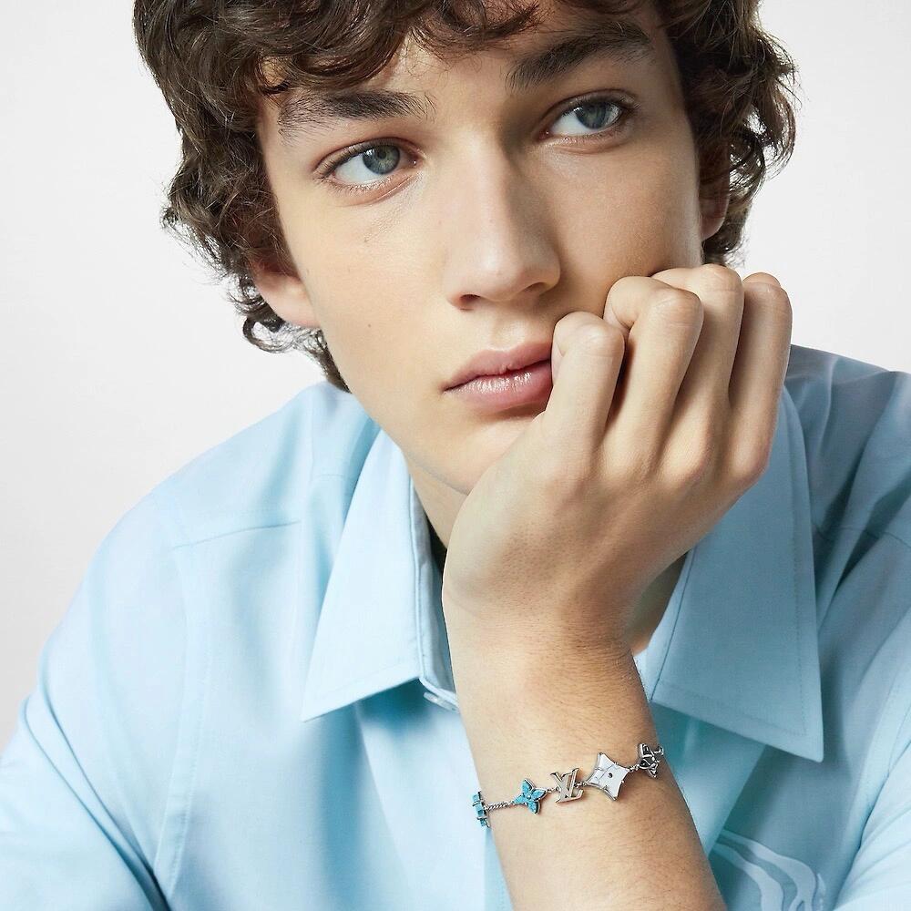 replica Louis Vuitton Cuban Chain LV Monogram Men Bracelet Necklace - H Lin Jewelry