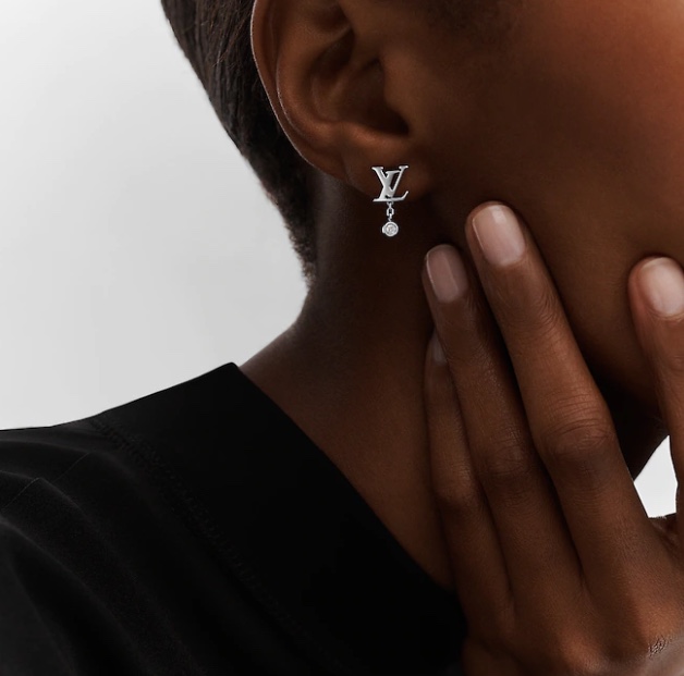 replica Louis Vuitton LV Monogram Stud Earrings - H Lin Jewelry