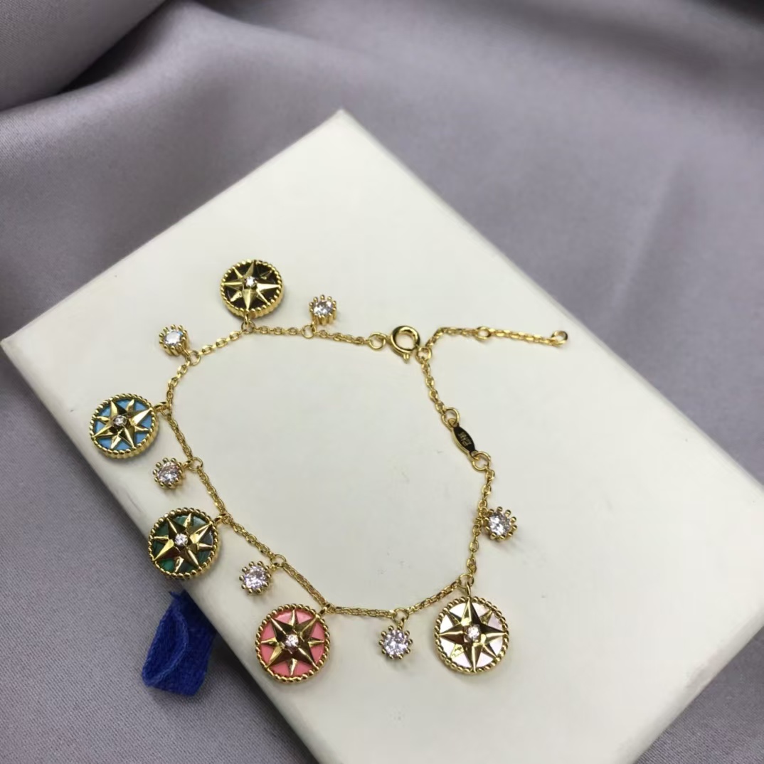 replica Dior Diamond Rose Des Vents Bracelet - H Lin Jewelry